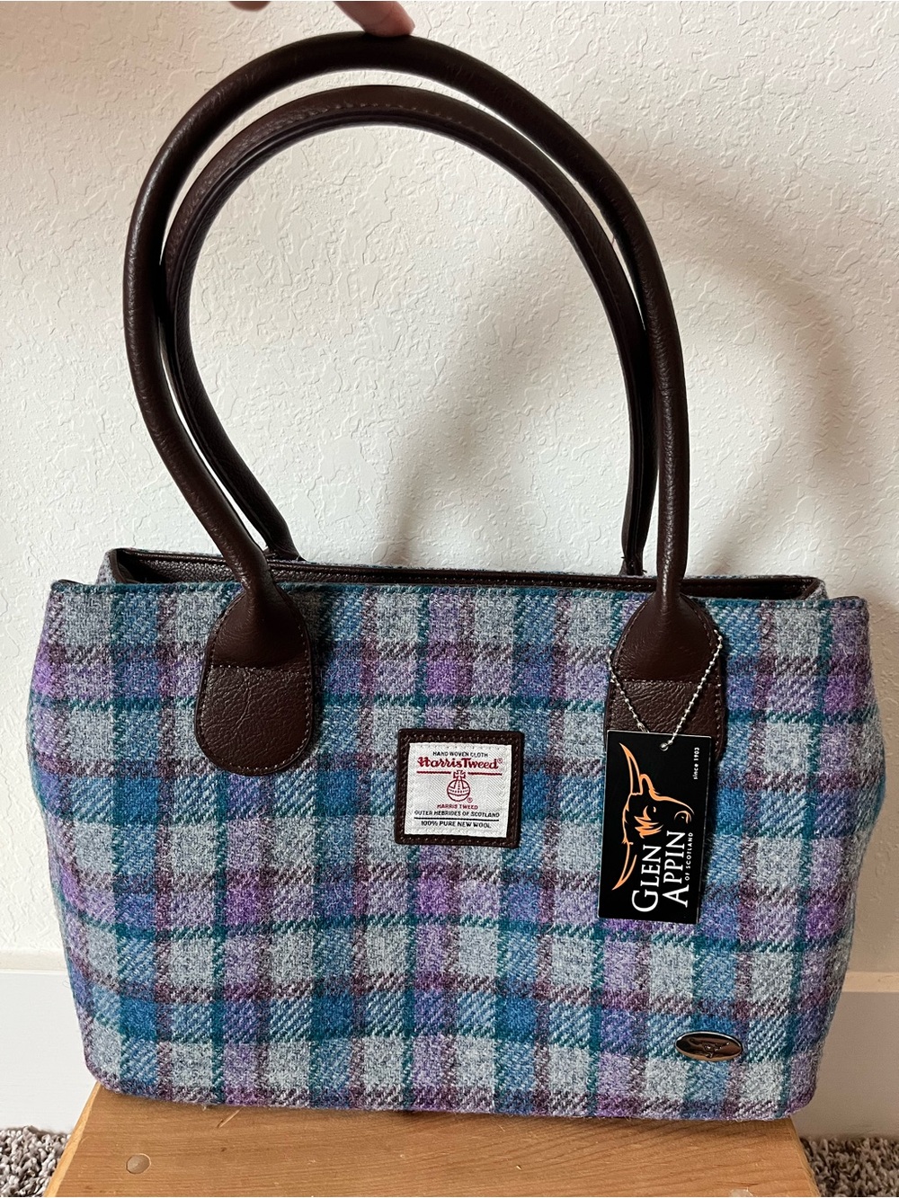Glen Appin of Scotland Harris Tweed Cassley Handbag
